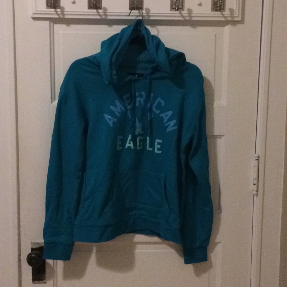 Teal American Eagle hoodie
